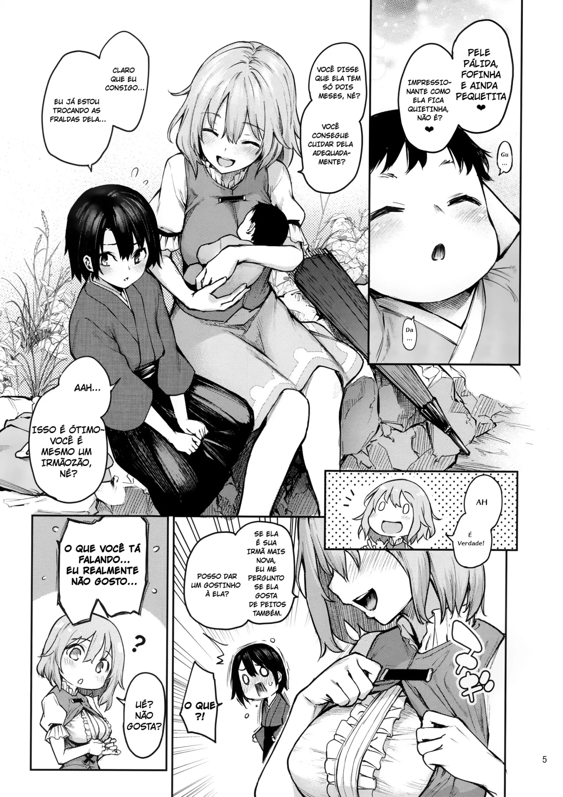 Imagem 4 de 27 - [Michiking] Wachiki wa Aka-chan ni nari Moushita (Touhou Project) - Manga Hentai