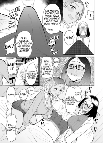 [Akutenkou] Bitch Gal to Shojo Sensei ni Hokenshitsu de Shiboritorareru. | Sendo Espremido Na Enfermaria Por Uma Gyaru E Uma Enfermeira Virgem - Foto 6