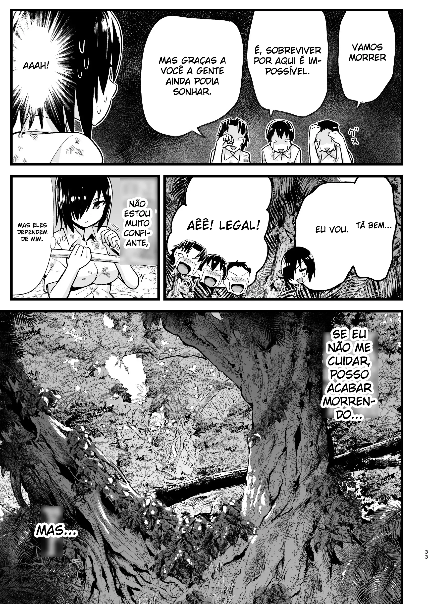 [Toilet Komoru] Presos em uma Ilha Deserta 6 | Mujintou JK! Choroi yo Yoshimura-san! Volume. 6 - Foto 32