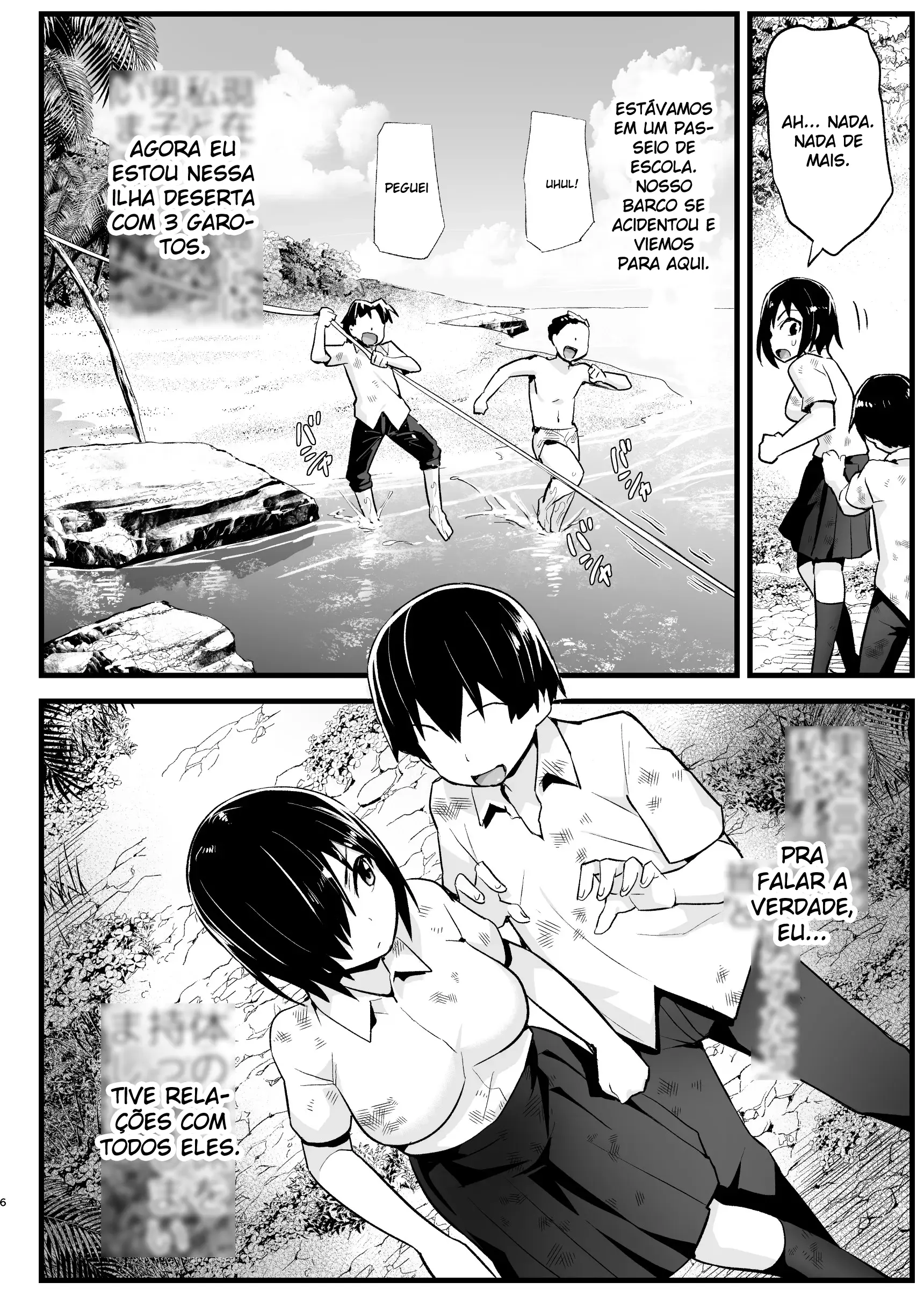 [Toilet Komoru] Presos em uma Ilha Deserta 6 | Mujintou JK! Choroi yo Yoshimura-san! Volume. 6 - Foto 5