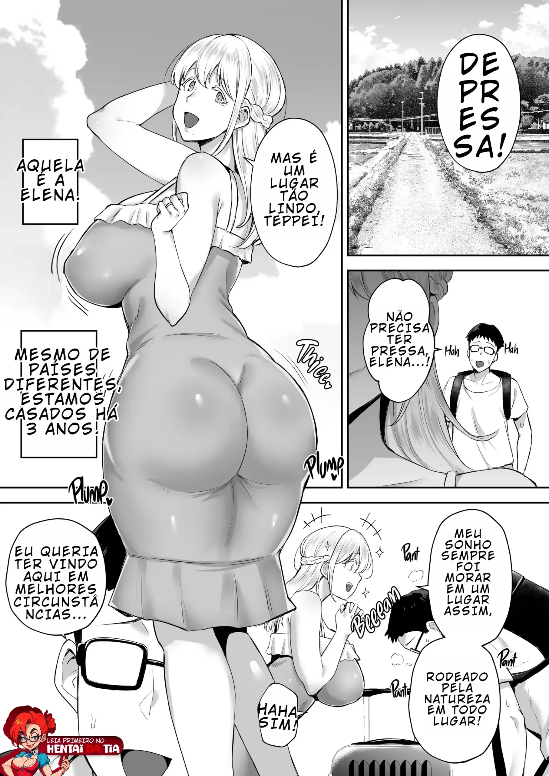 Imagem 3 de 82 - [Gagarin Kichi] Cuckolded Busty Blonde Wife Elena (Sem Censura) - Manga Hentai