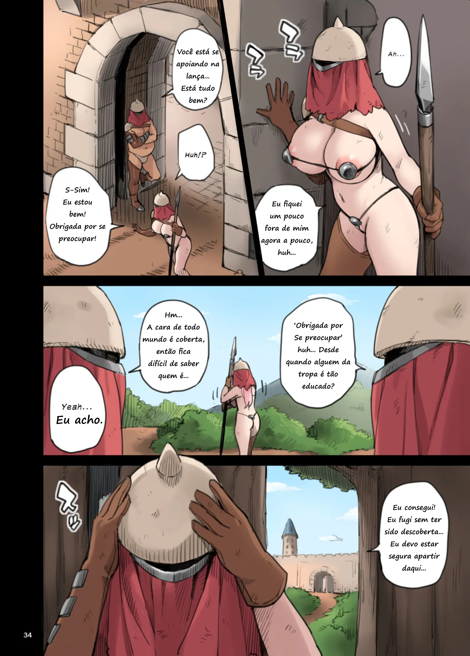 Imagem 34 de 35 - [Irotenya] Shinryaku no Wild Ecchi Teikoku!! -Inran Dasshutsu Hen- - Manga Hentai
