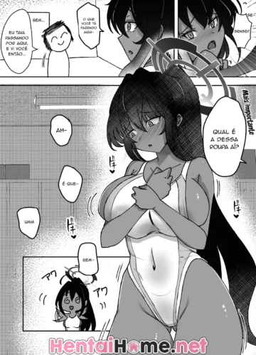 [Naebako] Kyouei Mizugi ga Nuge naku natta Karin no Otetsudai wo Suru Hon (Blue Archive) - Foto 5