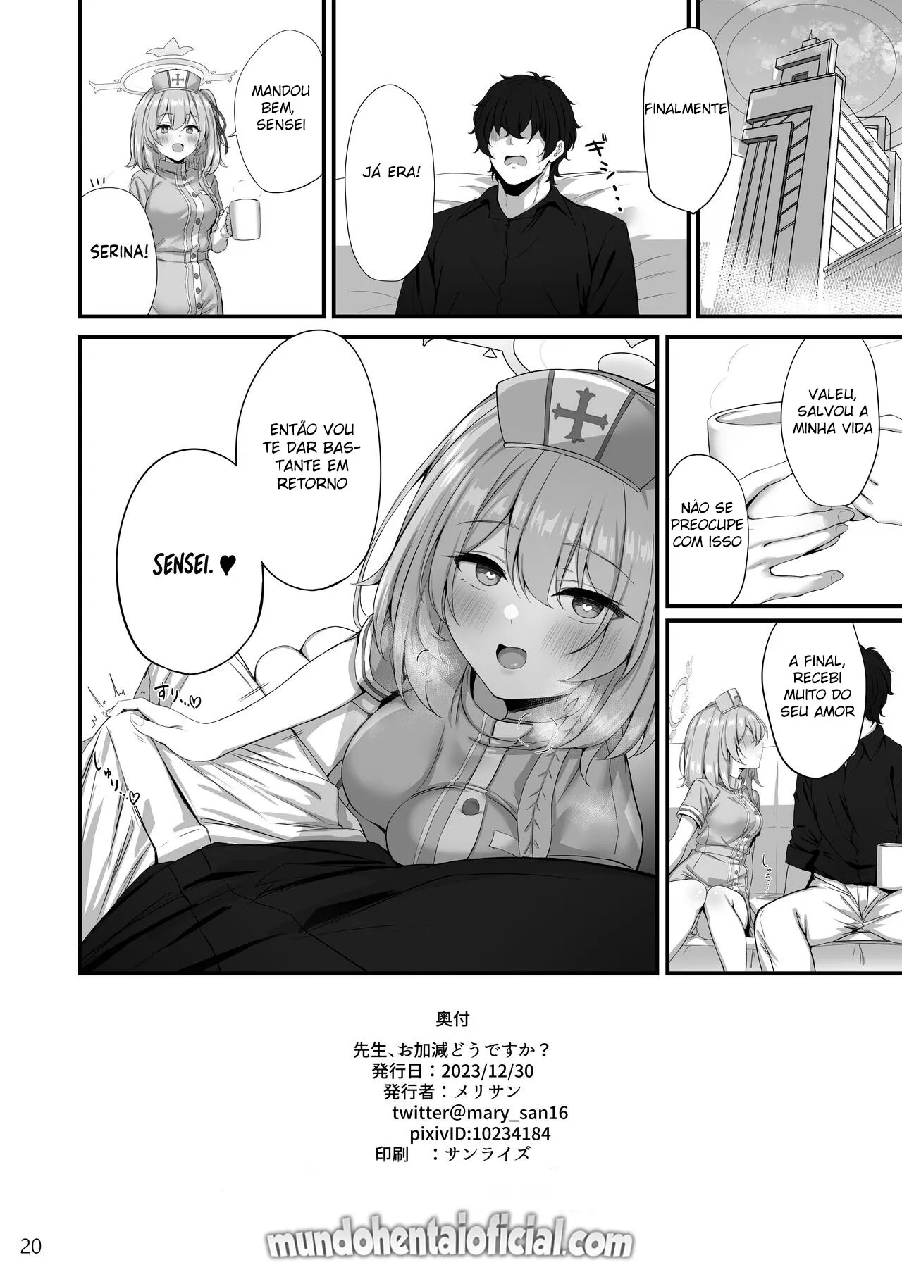 Imagem 21 de 22 - [Mary-san] Sensei, Okagen Dou desu ka? (Blue Archive) - Manga Hentai