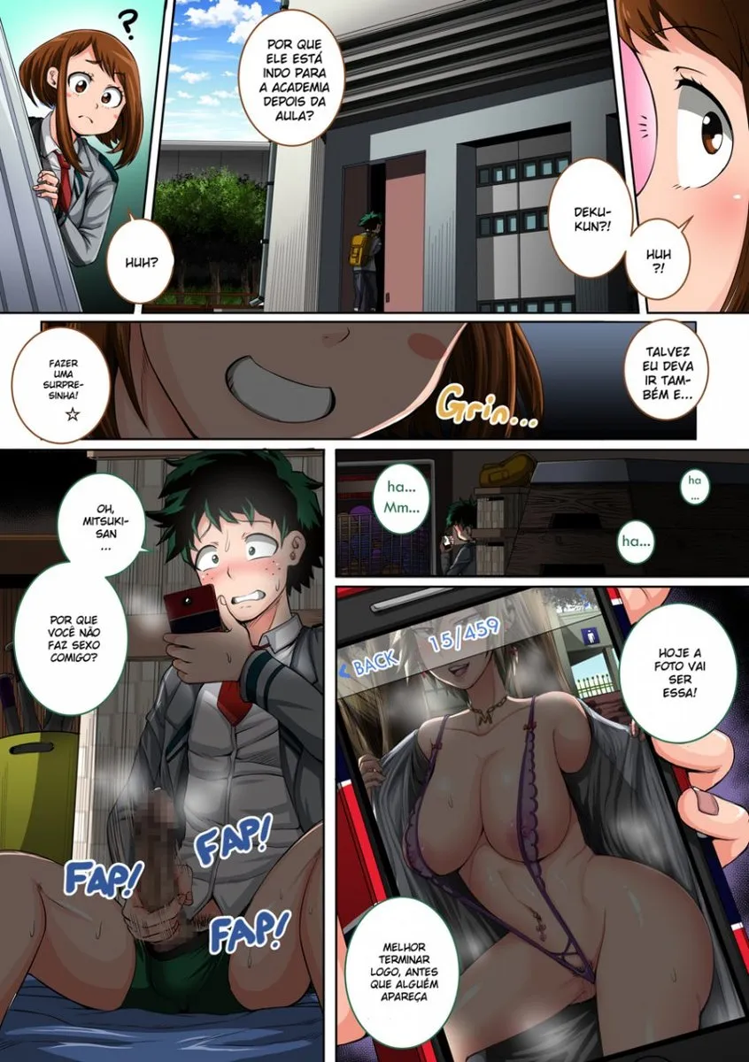 Imagem 4 de 57 - [Juna Juna Juice] Boku no Harem Academia 3-wa Ochako Hen Arata na SEX Friend (Boku no Hero Academia) - Manga Hentai