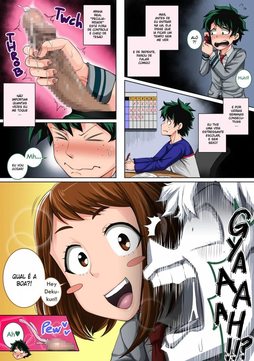 Imagem 5 de 57 - [Juna Juna Juice] Boku no Harem Academia 3-wa Ochako Hen Arata na SEX Friend (Boku no Hero Academia) - Manga Hentai