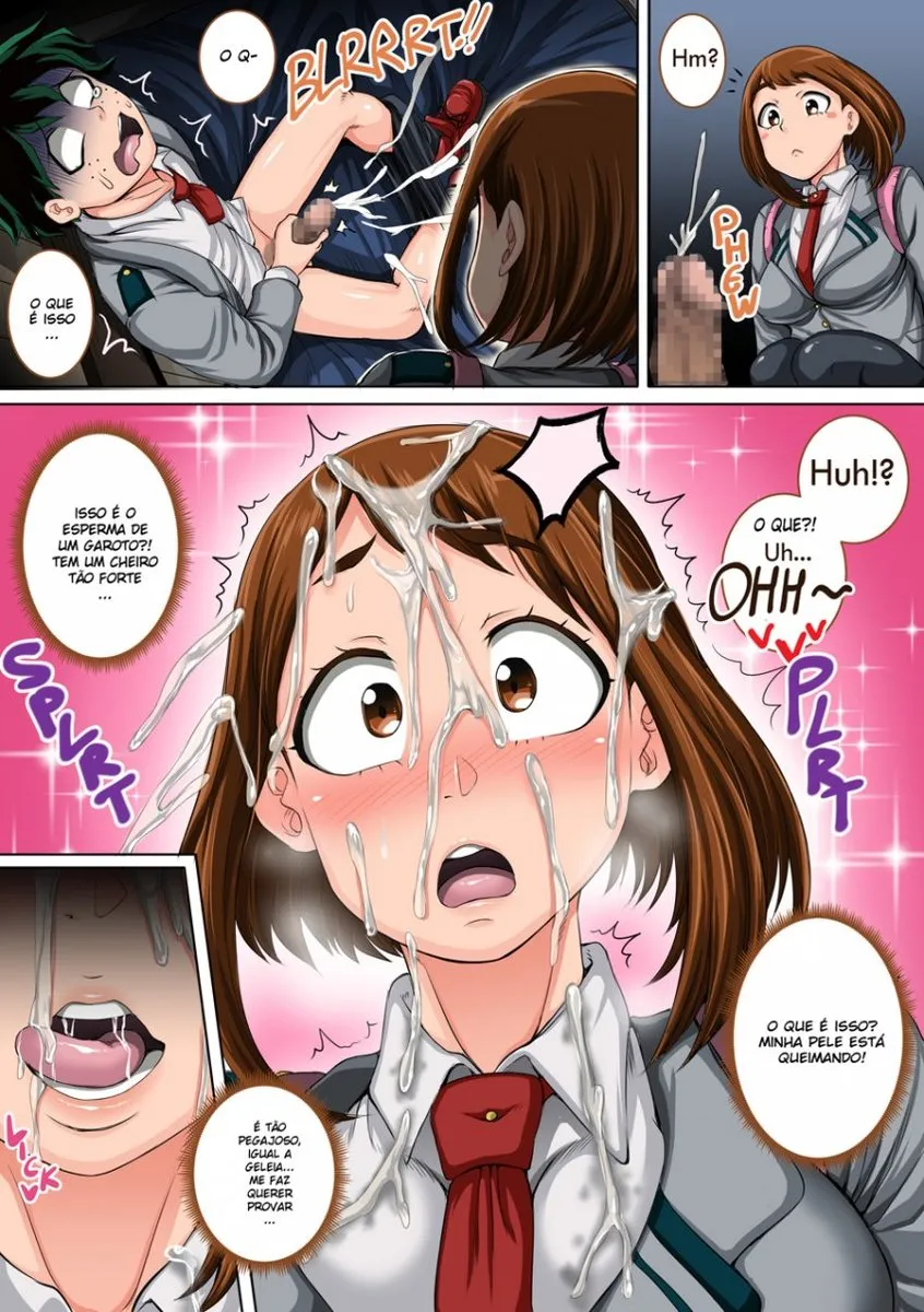 Imagem 6 de 57 - [Juna Juna Juice] Boku no Harem Academia 3-wa Ochako Hen Arata na SEX Friend (Boku no Hero Academia) - Manga Hentai