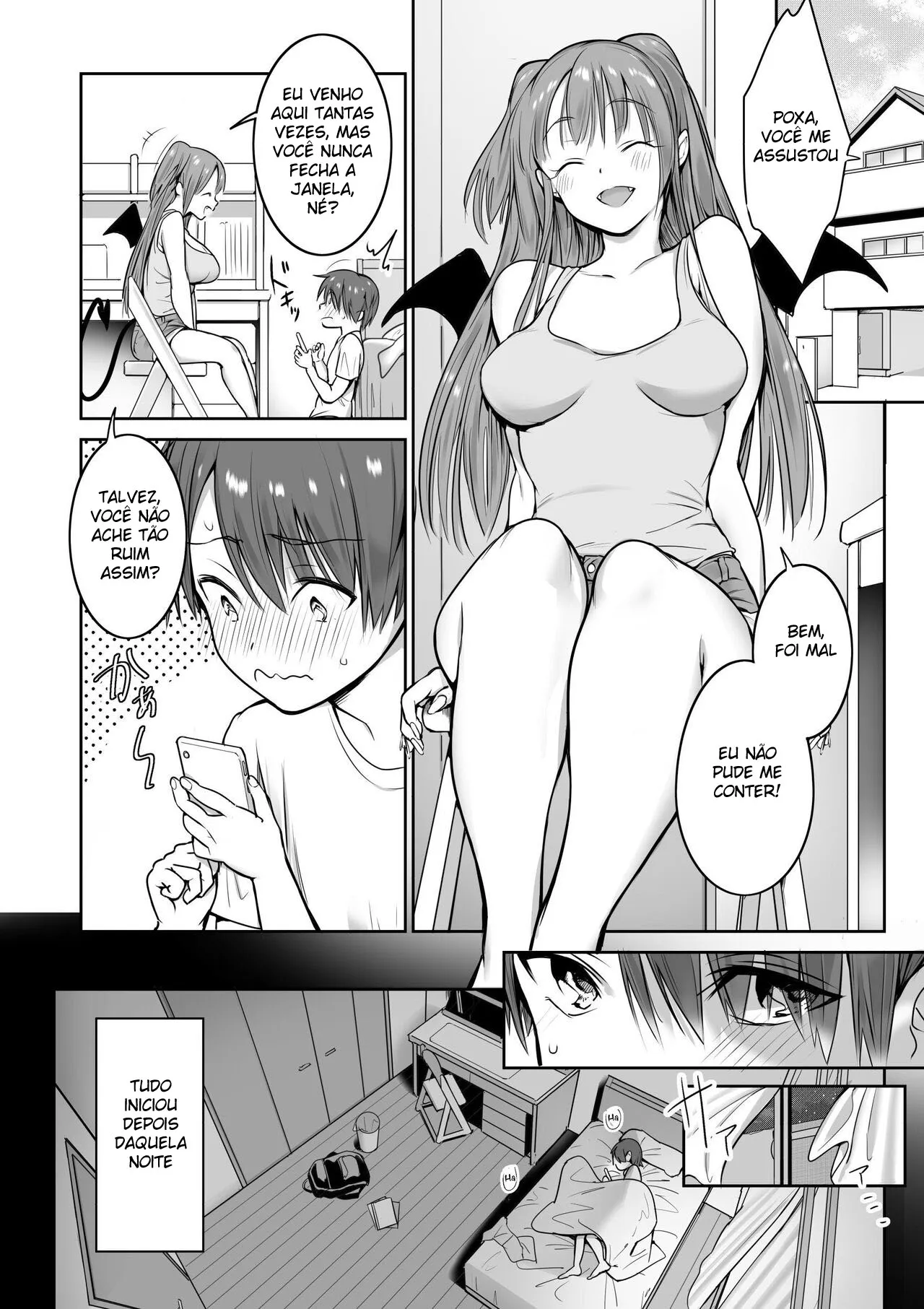 Imagem 4 de 31 - [Caffeine Chuudoku] Boku no Ie ni wa Succubus ga Kuru - Manga Hentai