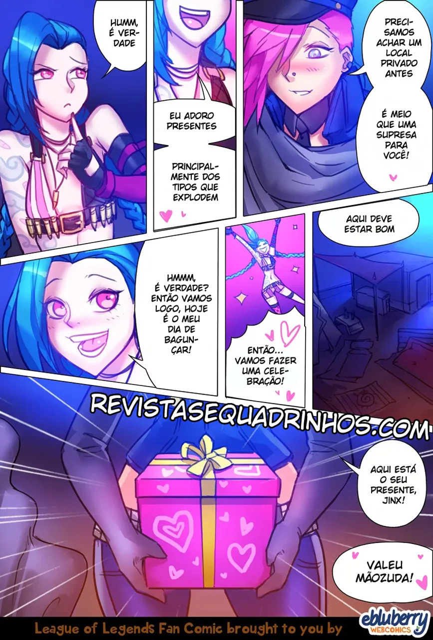 Imagem 12 de 25 - [Ebluberry] Jinx x VI x Jinx 1 (League of Legends) - Manga Hentai