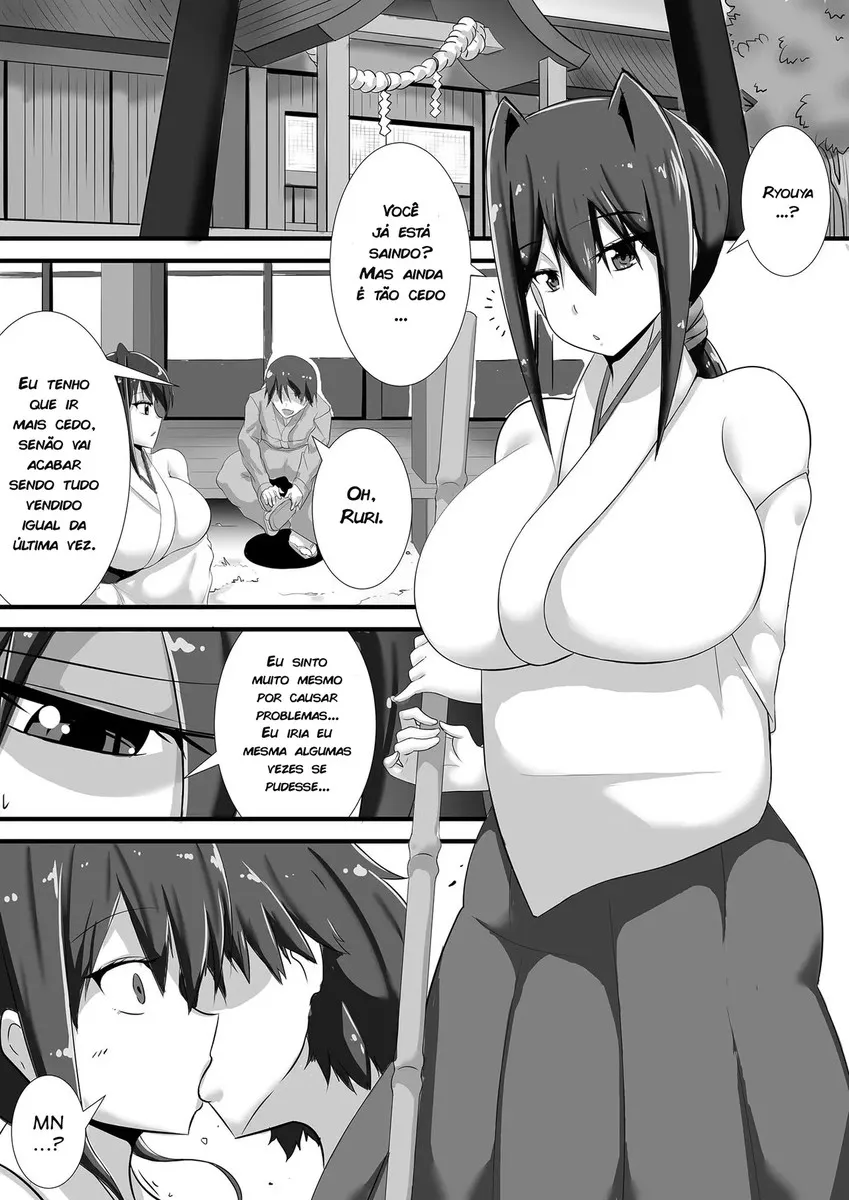 Imagem 2 de 80 - [Haneinu] Kegare no Miko - Manga Hentai