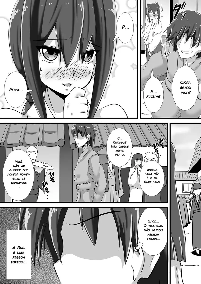 Imagem 3 de 80 - [Haneinu] Kegare no Miko - Manga Hentai