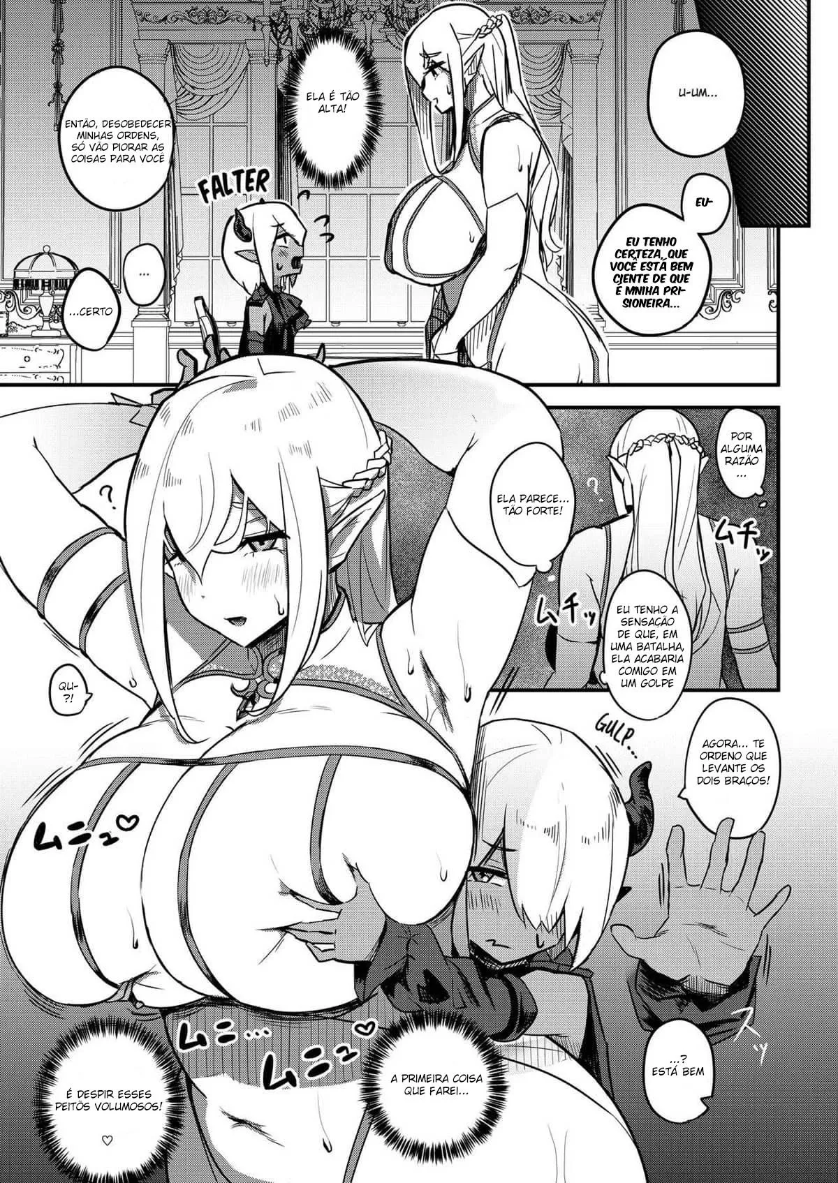 Imagem 6 de 39 - [Ikinari Mojio] Kusozako Sourou Maou wa Chouanzangata no Mucchi Muchi Elf Mama ni Makeppanashi - Manga Hentai