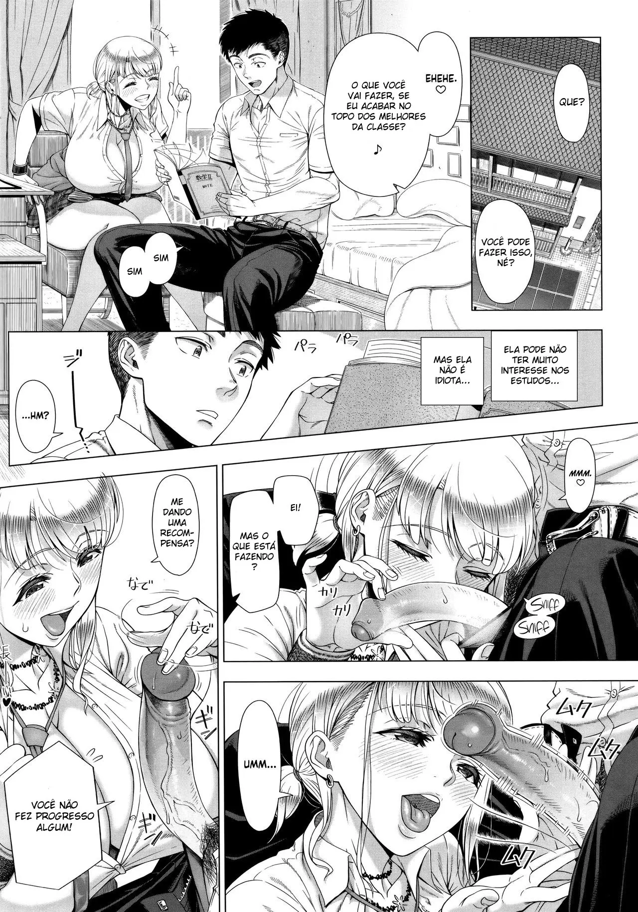 Imagem 2 de 26 - [Shinozuka Yuuji] JK Mama No Shiken Taisaku (Hajimete no Hitozuma) - Manga Hentai