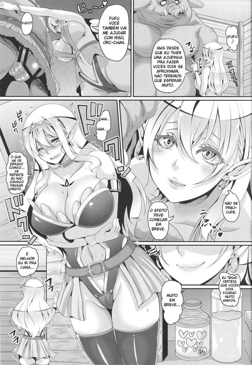 Imagem 16 de 34 - [Kazuhiro] Elfas Sensuais: Mãe e Filha com um Orc - Manga Hentai