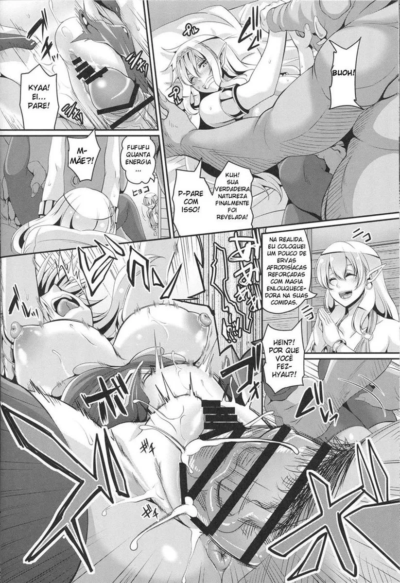 Imagem 19 de 34 - [Kazuhiro] Elfas Sensuais: Mãe e Filha com um Orc - Manga Hentai