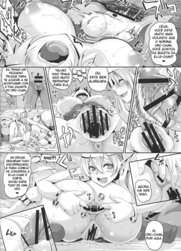 [Kazuhiro] Elfas Sensuais: Mãe e Filha com um Orc - Foto 21