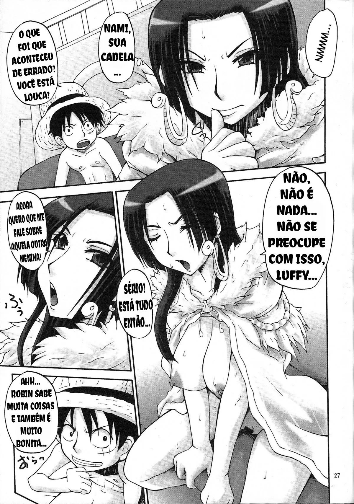 Imagem 10 de 17 - [Doluta, Nishimo] NyanNyan Hebihime 2 (One Piece) - Manga Hentai