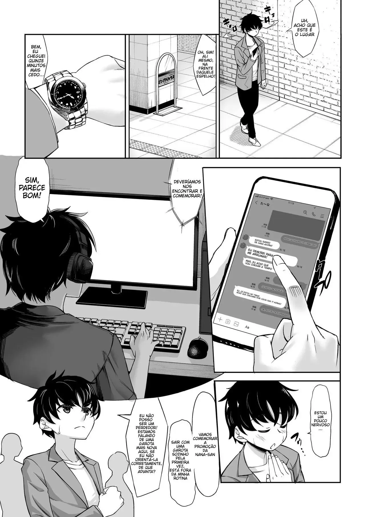 Imagem 2 de 58 - [kinntarou] Shinchou 211 cm no jirai-kei joshi ni nerawa rete mou nige rarenai - Manga Hentai