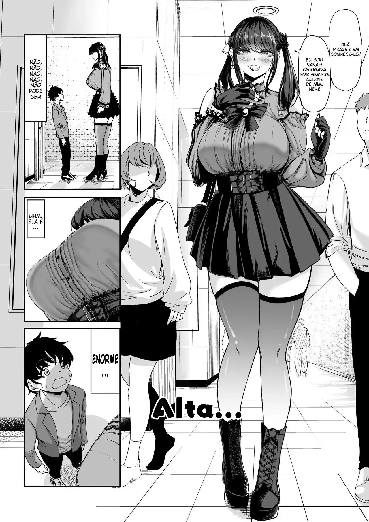 Imagem 4 de 58 - [kinntarou] Shinchou 211 cm no jirai-kei joshi ni nerawa rete mou nige rarenai - Manga Hentai