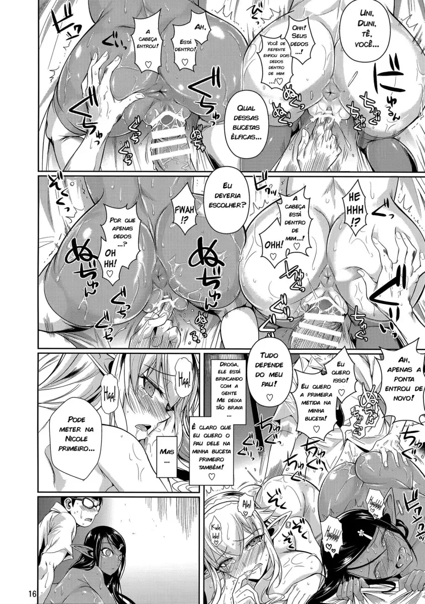 Imagem 15 de 37 - [Fuetakishi] High Elf x High School Shiro x Kuro - Manga Hentai