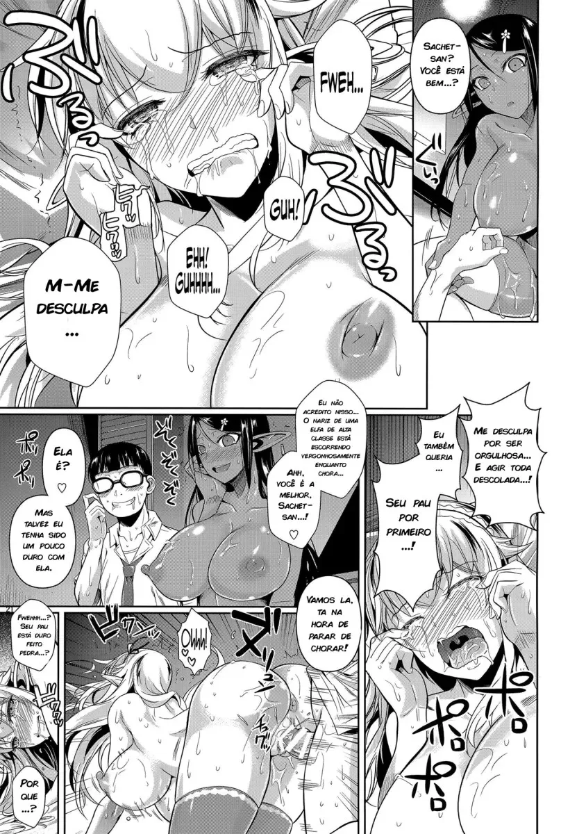 Imagem 20 de 37 - [Fuetakishi] High Elf x High School Shiro x Kuro - Manga Hentai