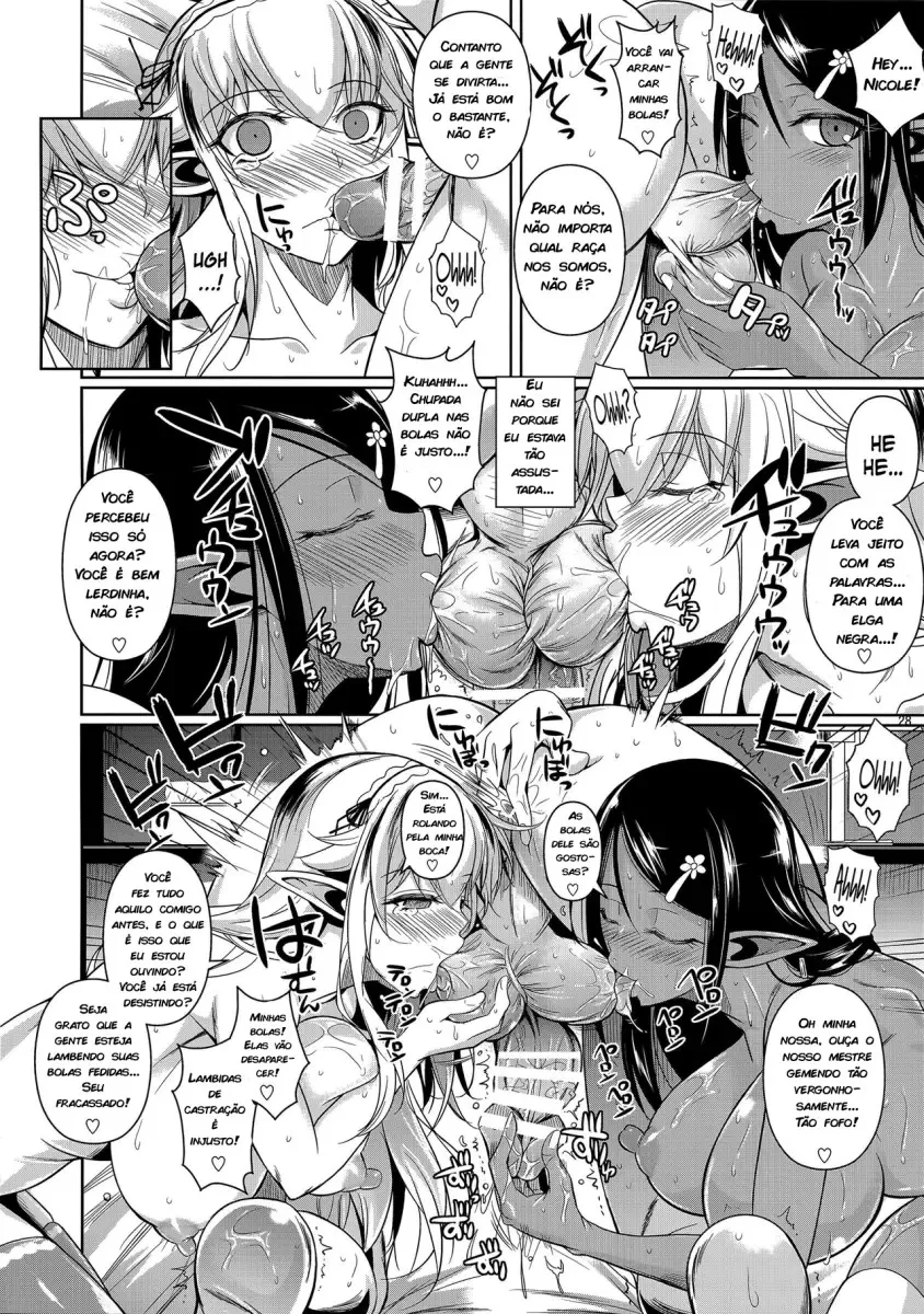 Imagem 27 de 37 - [Fuetakishi] High Elf x High School Shiro x Kuro - Manga Hentai