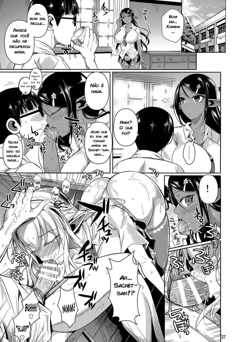Imagem 36 de 37 - [Fuetakishi] High Elf x High School Shiro x Kuro - Manga Hentai